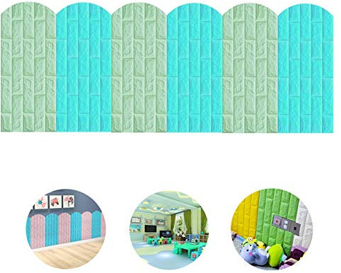 LIANGJUN Rückenlehne Bett Kissen 3D Wandpaneele PE-Schaum Wasserdicht Wandschutz Innen- Dekoration Kindergarten Kinderzimmer Einfach Zu Säubern, 4 Farben (Color : C, Size : 228x70cm)