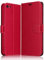 ELESNOW Case for iPhone 6 / 6S, Premium Leather Flip Phone Case Cover with Magnetic Closure Compatible with iPhone 6 / 6S (Red)