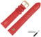 MARBURGER Uhrenarmband 16mm Leder Rot Gold Alligator Prägung Mit Naht - Montage Set 5281642000220