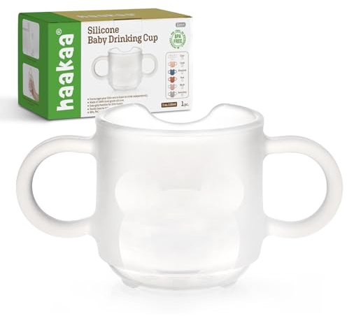 haakaa Silicone Toddler Cups, BPA Free Drop-proof Training Cups for Baby 6 Months+, 5 Ounce