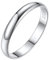 Silvora Minimalistischer Konvexer Ring 925 Silber Schlichter Glänzender Fingerring 3mm breit Dünne Schmale Band Ring für Damen Herren in Silber Ringgröße 57(18)