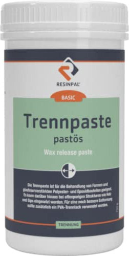 Trennpaste als Formentrennmittel | Trennmittel für Epoxidharz und Polyesterharz | 750 g ml Trennwachs (pastös) | Besonders Geeignet für offenporige und saugende Oberflächen wie Holz, Gips etc.