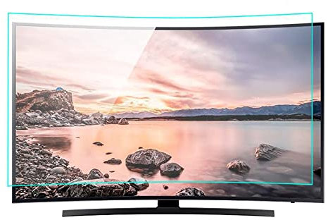 Anti UV TV Flat/Curve Screen Protector for 32-75 Inch - Eye Protection Blue Light Filter Anti Glare TV Frosted Film - Reduce Eye Fatigue and Eye Strain/B / 40 Inches 875x483 mm