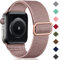 Oielai Solo Loop Compatibile con Cinturino Apple Watch 38mm 40mm 41mm 42mm, Cinturino di Ricambio Sportivo in Nylon Regolabile per iWatch Series SE 10/9/8/7/6/5/4/3/2/1
