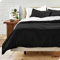 Bare Home - Bettwäsche-Set 200 x 200 cm - 1 Bettbezug + 2 Kissenbezüge, Oeko-TEX Standard 100, (200 x 200/80 x 80 x 2), Schwarz