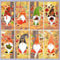 8 Stück Erntedankfest Fensteraufkleber Herbst Fensterbilder Selbstklebend Ahorn Blätter Zwerge Fenstersticker, Thanksgiving Deko Fenster Aufkleber Sticker Fensterdeko Herbstdeko