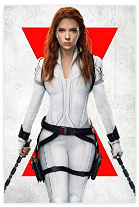 RIPEX Klassische schwarze Witwe Natasha Romanoff Scarlett Johansson Filmposter, Wandkunst, Dekoration, Bild für Wohnzimmer, Schlafzimmer, Dekoration, Rahmen-Stil, 20 x 30 cm