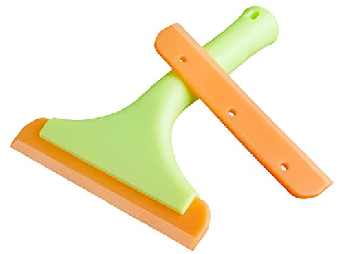 Shower Squeegee, Car Window Water Blade, Water Wiper with 5.9'' Blade and 7.5'' Handle, for Car Windshield, wing mirrors, Window, Mirror, Glass Door