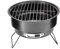 Barbecue rotondo portatile a carbone con manico, 25 cm, per esterni, casa, cucina, barbecue, picnic, campeggio
