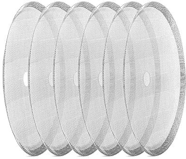 Kaffeepresse Filter, 10cm Edelstahl Ersatzfiltersieb für Kaffeedrücker, French Press Ersatzfilter, 6 Stück French Kaffeemaschinen Ersatzfiltersieb, für 800ml-1L / 28-35 Oz