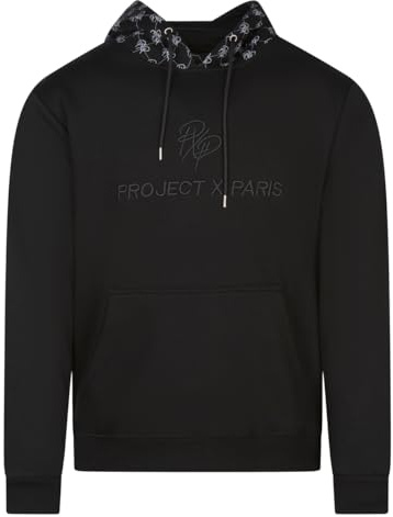 Project X Paris Sweat à Capuche Detail Monogramme All Over Noir XL