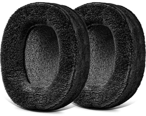TRANSTEK Replacement Earpads Ear Cushion Compatible with Jabra Elite 85h I Thicker Memory Foam (Soft Velour)
