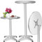 TecTake® Table Haute Mange Debout Table Bistrot Table de Bar Ronde Pliable Aluminium Hauteur réglable 75 ou 115 cm Ø 60cm Meuble Exterieur pour Reception Mariage Anniversaire Fête de Jardin