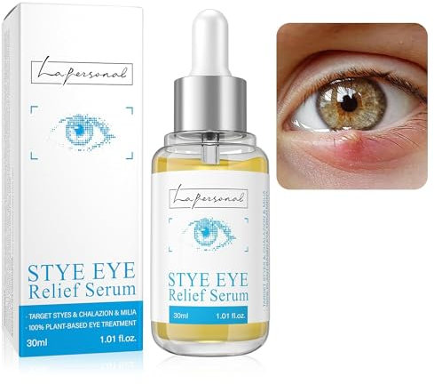 Stye Eye Treatment 30ml, LA.PERSONAL Siero Blefarite Occhi, Lenitiva Rapida, Orzaiolo Occhio Cura per Calazio e Occhi Sensibili, Detergente Palpebre per sollievo irritazioni e gonfio, uomini e donne