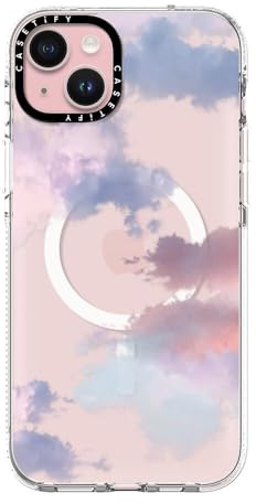 CASETiFY Clear Case for iPhone 15 Plus [Not Yellowing / 6.6ft Drop Protection/Compatible with Magsafe] - Clouds - Clear