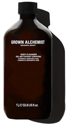Grown Alchemist Body Cleanser, Chamomile, Bergamot, Rose Refill - Nettoyant pour le corps, Huile Lavante naturelle apaisante et hydratant, purifie et adoucit la peau - Gel Douche 1 L de recharge