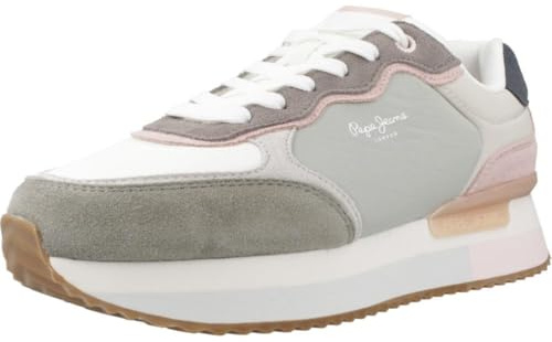 Pepe Jeans Damen Rusper Class Sneak, Grünes Guss-Grün, 5 UK