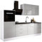 3E 3xE living.com Küchenzeile in Farbe: Weiß/Eisgrau, A: B: 250 cm, H: 220 cm, T: 60 cm