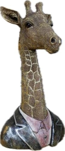 Venture Vehicles Ltd Stunning Large Resin Giraffe Bust Figurine Ornament | Dapper Dressed
