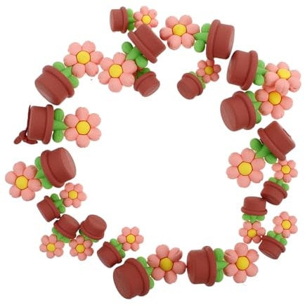 TOYANDONA 20 Pièces Petite Plante en Pot à Fleurs Faux Bonsaï Plantes Miniatures De Maison De Poupée Plantes Miniatures pour Maison De Poupée Fleurs Miniatures Mini Fausses Plantes Rose