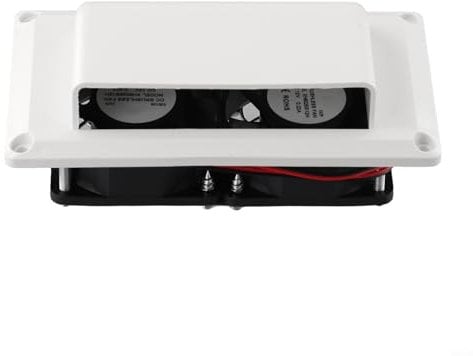 Caravan Seitenlüfter mit 12V 6W Abluftventilatoren Optimale Belüftung für Wohnmobile und Anhänger (6W Weiß)