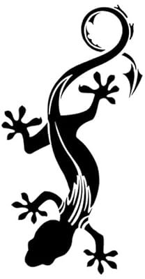 CHSLO Autoaufkleber 8,3 * 15,9 CM Mode Vinyl Salamander Reptil Dekor Auto Modellierung Aufkleber Personalisiert