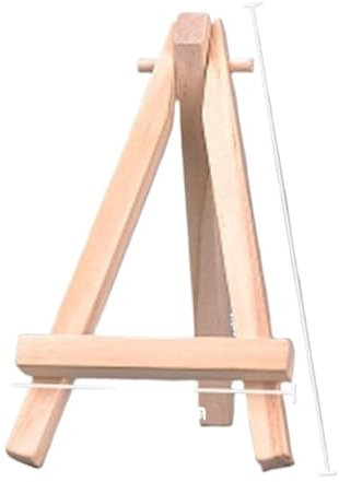 Chevalet de Table,Mini Chevalet Bois Lot de 2 petits chevalets de bureau for peinture sur toile, mini trépieds en bois, présentoirs de table for photos, tableaux noirs(7x12.5cm)