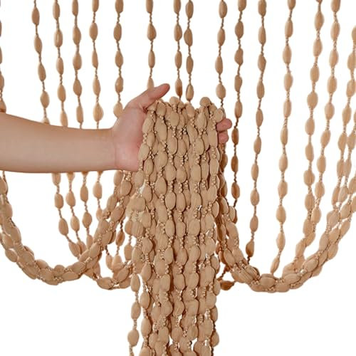 Jeorywoet Hanging Beads for Doorways, Beaded Curtains, 39x79 Inch Door Beads Curtains, Boho Style Hanging for Doorways Porch Bedroom Living Room Divider, Doorway