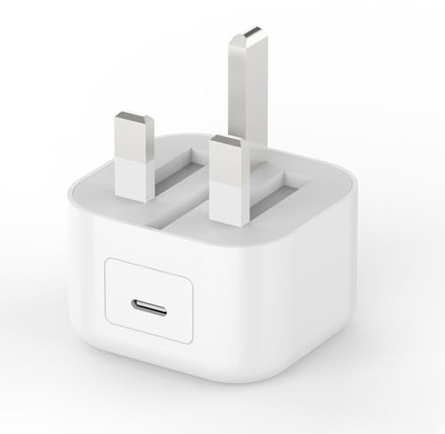 iPhone Charger Plug, 20W Super USB-C Quick Charging, Mfi Certified USB C Fast Wall Charger for iPhone 17/16/16 Plus/16 Pro/16 Pro Max/15/14/13/12/11/SE/XS/XR/8/7/iPad Air/Mini, Type-C Power Adapter