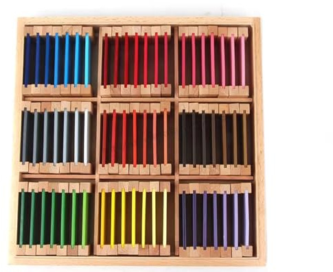 tyzqsm Montessori Farbtabletten, Lern-Farbtablettenbox, Sensorische Lernwerkzeuge,Palette 3