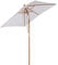 Outsunny Parasol de jardin extérieur Parasol rectangulaire inclinable bois polyester haute densité 2L x 1,5l x 2,3H m crème
