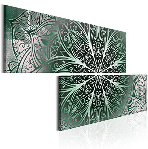 murando - Wandbilder XXL Mandala 160x80 cm Vlies Leinwandbild 2 tlg Kunstdruck modern Wandbilder XXL Wanddekoration Design Wand Bild - Orient f-A-0595-b-u