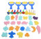 39 Pièces Kits de Peinture Pinceaux Éponge DIY Rouleau Peinture Enfant Loisir Créatif Kit D'apprentissage Dessin Jouet Cadeau Anniversaire