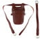 Scherentasche für Friseure Ledertasche Gürteltasche Friseurtasche Werkzeugtasche Haarstyling Geräte Tasche, Braun