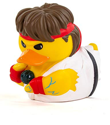 TUBBZ Street Fighter Ryu Collectable Duck – Officially Licensed Collectable Cosplay Duck – Unique Collectable – Street Fighter Ryu Rubber Duck – Street Fighter Collectable Rubber Duck