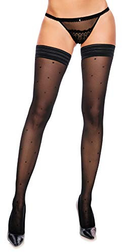 GLAMORY Dotty 30 Calze autoreggenti Nero XL