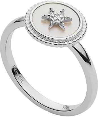 FOSSIL Damen-Damenring 925er Silber 50 Silber 32012560