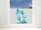 GRAZDesign Fensterfolie Leuchtturm Blickdicht Fenster [110x57cm] Bad & Dusche Motiv maritim | Sichtschutzfolie Glastür, Badfenster, Flur, Farbe Silbergrau Milchglasfolie BxH