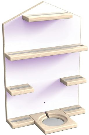 Little Moonshine Regal - Original Wandregal kompatibel mit Toniebox und 32 Figuren - Praktische Tonie-Aufbewahrung mit magnetischem Design - Ideal für Kinderzimmer und Wanddeko