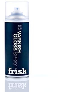 Frisk Varnish Gloss Spray 400ml, Translucent