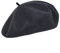 MELEGARI Baskenmütze für Damen, 100 % Wolle, Roma Beret, hergestellt in Italien, Graphit 15, One size