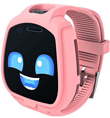Polyjoy Sport Armband Kompatibel mit Little Tikes Tobi 1 2 Roboter Smartwatch, Ersatz Weich Silikon Sport Gurt mit Hülle Schutzhülle Stoßfest Kinderschutzhülle - Rosa（Beinhaltet keine Uhr）