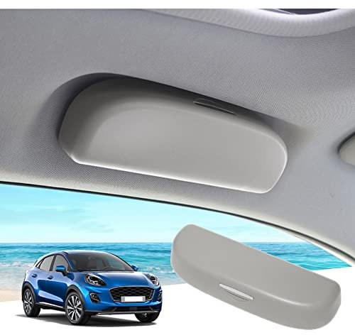 GAFAT Fo-rd Puma MK2 ST Line X 2020-2024 2025 Soporte para Gafas de Sol para Coche, Puma 2023 Caja de Almacenamiento Organizador, Compatible con Accesorios Ford Puma (Gris)