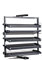 360° Rotierendes Schuhregal Schwarz Metall Ausziehbar Closet Organizer Schuhregale Schmal Hoch für Schrank, vertikaler Regal-Organizer für kleinen Schlafzimmerschrank, platzsparende Aufbewahrung (Siz