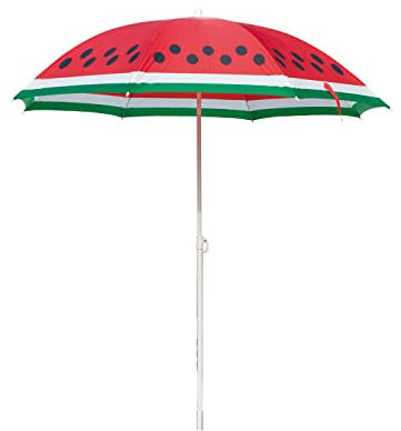 FRANKYSTAR Fruit - Parasol de plage de 180 cm - Pastèque, grand