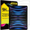 4youquality Paquete de 2 protectores de pantalla para iPad Pro de 12.9 pulgadas 2022/2021/2020/2018 (6ª/5ª/4ª/3ª), compatible con Face ID, película de vidrio templado 9H, antiarañazos, resistente a