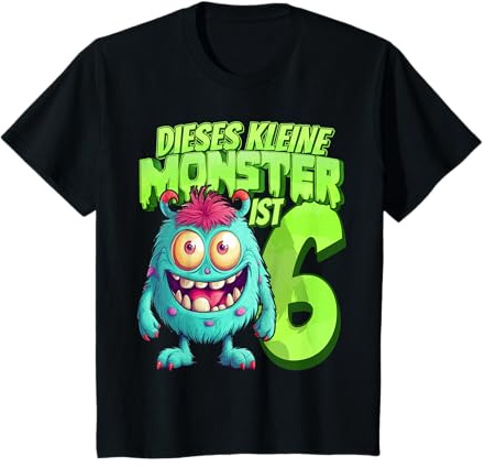 Dieses kleine Monster ist 6 - sechs Jahre - 6. Geburtstag T-Shirt