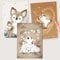 MINI Misiu Kinderzimmer deko | Poster Set 3er | Bilder Kinderzimmer Deko A4 | Kinderzimmer Mädchen, Jungen | Wanddeko kinderzimmer (Beige)