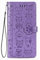 Fertuo Cover per Samsung Galaxy A15, Custodia Portafoglio a Libro in Pelle Flip Cover con Porta Carte, Chiusura Magnetica [Disegni di Gatto Cane] Case Antiurto per Samsung Galaxy A15, Viola