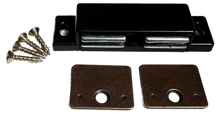 Double Door Cabinet/Furniture / 2 Door/Magnetic Catch – 8#s of Pull per Magnets / 1 Double Magnetic Catch and 2 Plates/All Hardware Included by E.H.C.